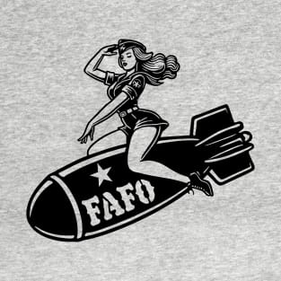 FAFO Bomber Pinup T-Shirt